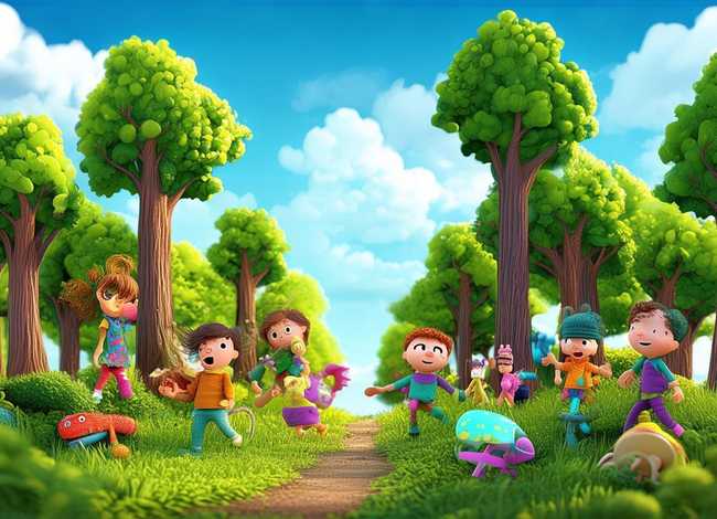 森林画儿童画 - 森林画 儿童画