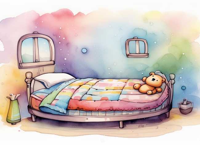 幼儿睡前故事水彩画版，幼儿睡前故事水彩画版简单