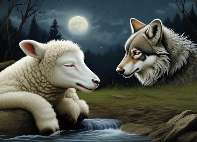 狼和小羊儿童故事睡前故事 - 少儿睡前故事狼和小羊