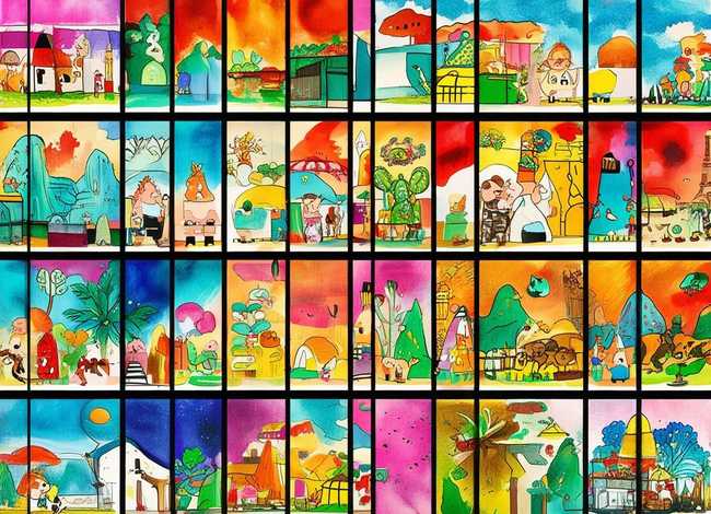 儿童故事简笔画图片连环画；儿童简笔画故事连环画