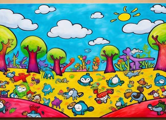 三年级儿童画作品欣赏 - 三年级儿童画作品欣赏图片