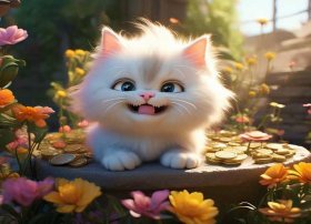 诚实的小花儿童故事、诚实的小花猫故事