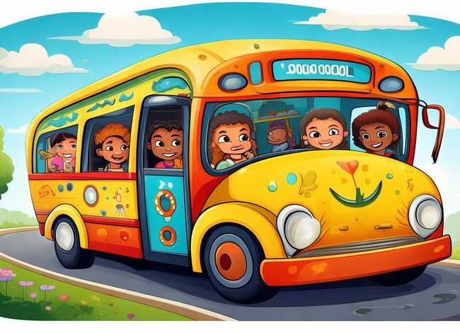 校车的儿童故事绘本，校车旅行绘本故事视频