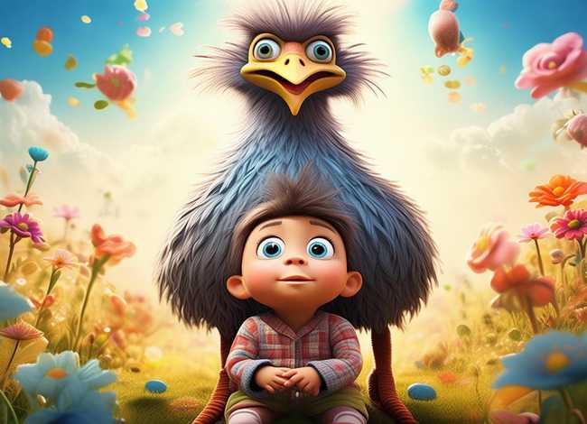 鸵鸟儿童故事书、鸵鸟幼儿故事