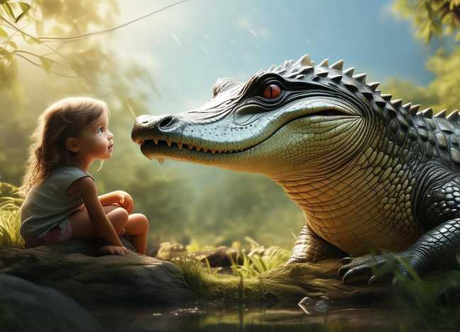 儿童故事鳄鱼的眼泪听力 鳄鱼的眼泪这个故事给我听