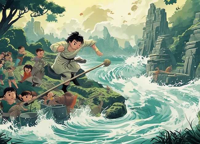 大禹儿童故事 - 大禹治水少儿故事