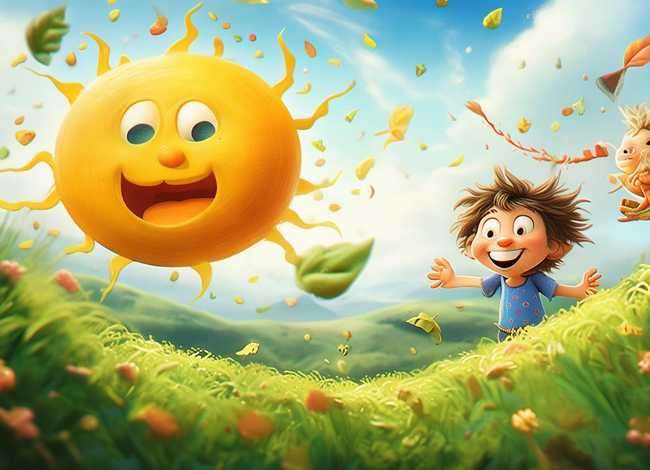 儿童故事风与太阳，风与太阳的故事视频