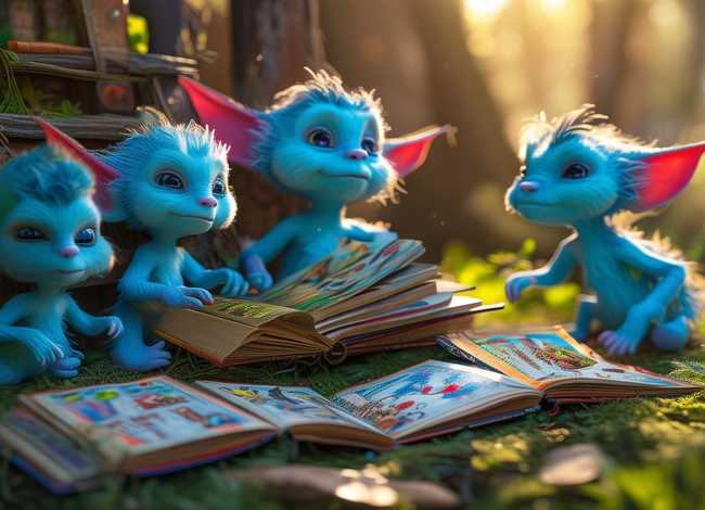 蓝精灵文字故事儿童阅读；蓝精灵的故事文字阅读