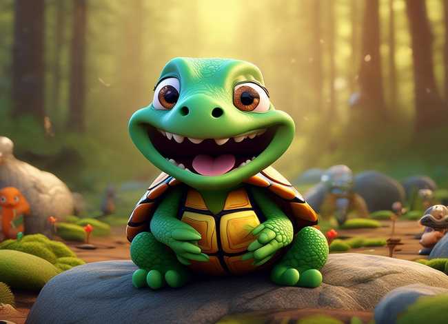 儿童故事小乌龟笑了、小乌龟笑话故事
