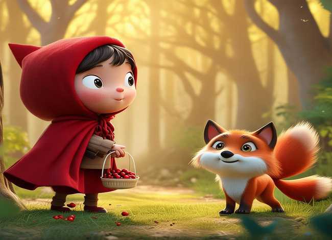 小红帽的故事书3-6岁短的，故事小红帽的故事