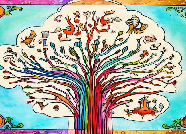 寓言故事思维导图手抄报；寓言故事思维导图手抄报简单