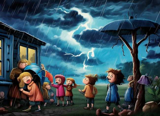 关于打雷的绘本故事；关于打雷的绘本故事大全