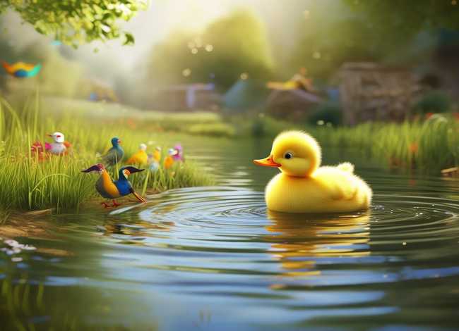 小鸭子找朋友儿童故事 - 小鸭子找朋友的故事图片