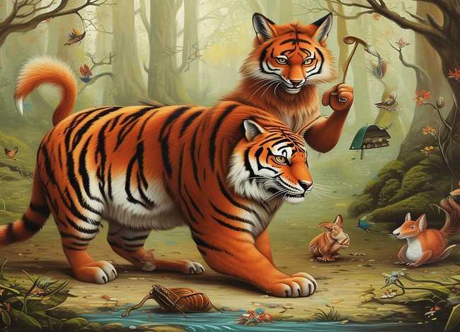 狐狸借虎威儿童故事，狐假虎威狐狸借着老虎,还会发生怎么样的故事