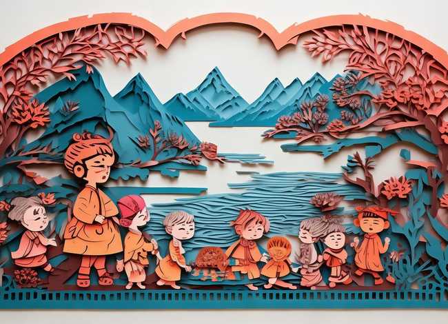 中国传统儿童故事剪纸 中国传统剪纸教程儿童