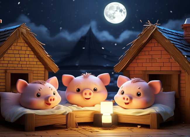 三只小猪睡前故事儿童故事，三只小猪的睡前故事在线收听
