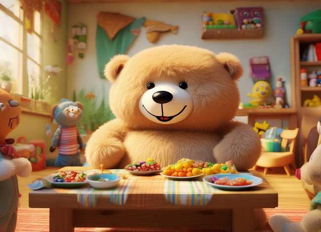 儿童故事小熊请客mp3（小熊请客故事录音）