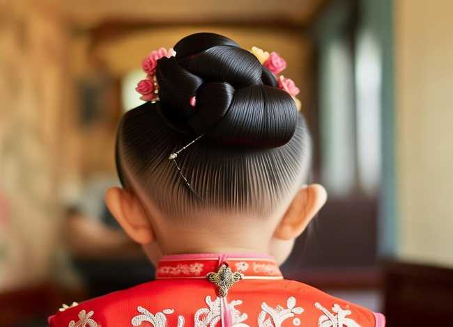 儿童旗袍发型的扎法（儿童旗袍发型的扎法教程）