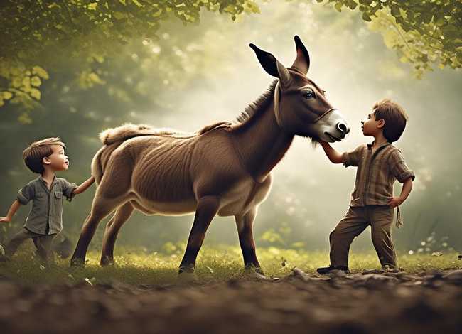 儿童故事父子抬驴 - 伊索寓言中父子抬驴故事读后感