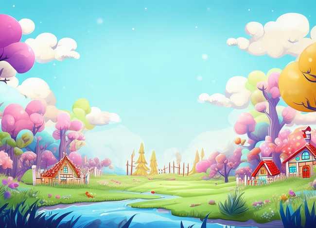 儿童故事ppt背景图片，童话故事ppt背景图