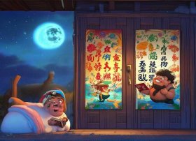 儿童睡前故事春联、儿童睡前故亊