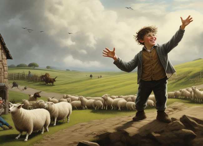 狼来了儿童故事完整版文字 - 少儿故事狼来了完整版