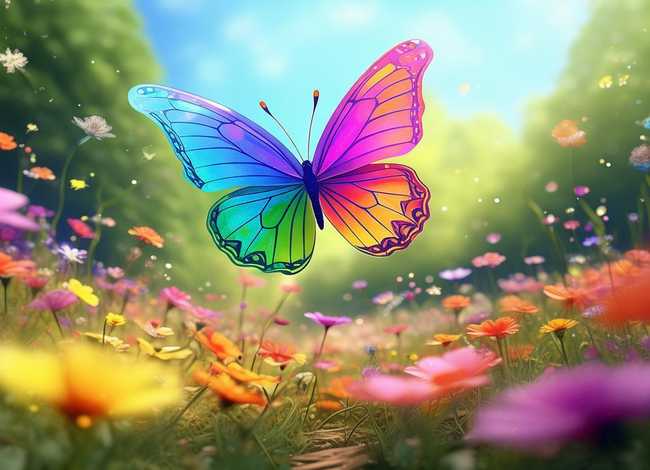 儿童故事彩虹蝴蝶 彩虹蝴蝶的故事