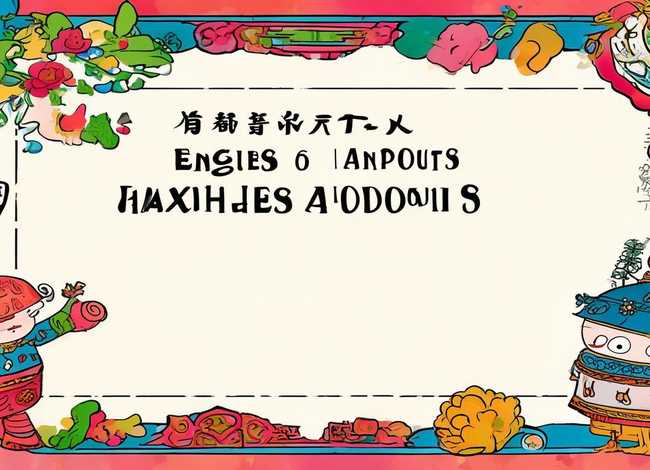 成语故事英语手抄报图片 - 成语故事英语手抄报图片模板