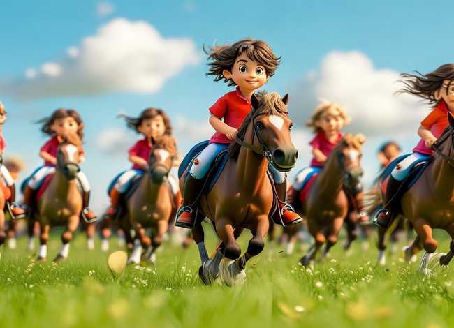 马术儿童画(马术比赛儿童画) 马术儿童画(马术比赛儿童画)