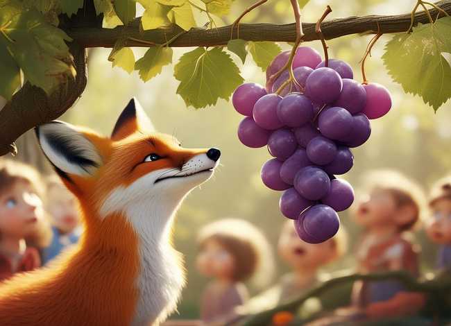 儿童故事葡萄和狐狸，幼儿故事葡萄和狐狸