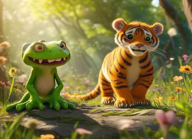 儿童故事老虎和青蛙、3-6岁儿童故事老虎和青蛙