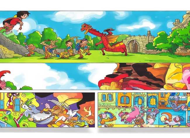 儿童连环画3张；儿童连环画3张怎么画