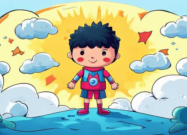 英雄故事儿童画简单又好看；英雄故事绘画简单