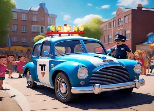 警车的故事儿童故事 - 幼儿故事警车的故事