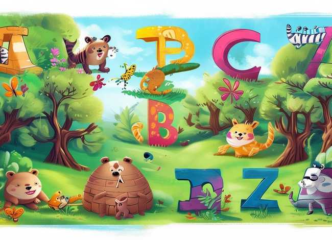 儿童英文字母故事（英文字母故事绘画）