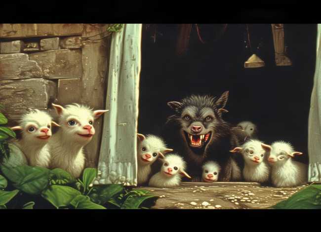 儿童故事狼和七只小山羊（幼儿故事狼和七只小山羊）