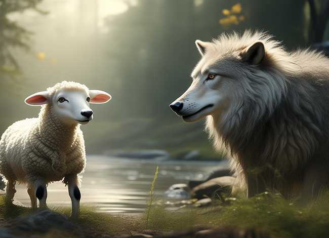 狼和小羊儿童故事内容；狼和小羊的故事内容