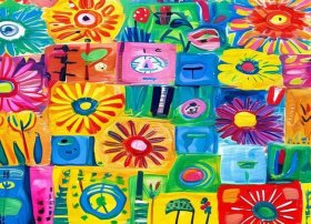 3岁儿童涂色画打印大图免费，3-6岁儿童画涂色