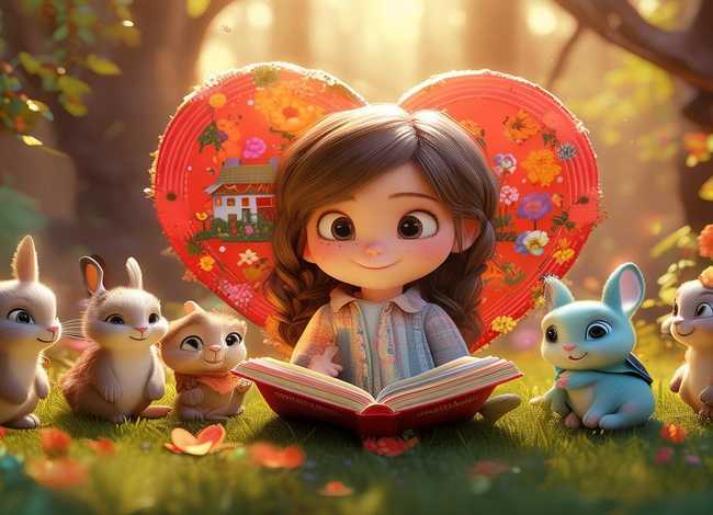 爱心故事绘本（爱心故事绘本图片）