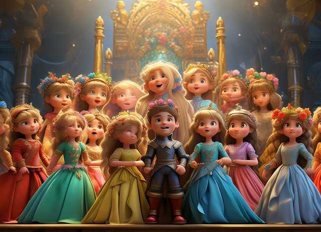 儿童故事国王的13个孩子（故事国王的12个女儿）