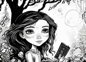 女孩子的故事，女孩子的故事配图简笔画