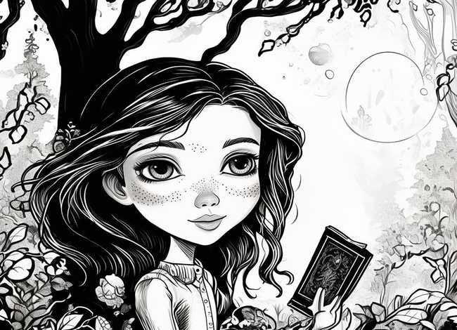 女孩子的故事，女孩子的故事配图简笔画