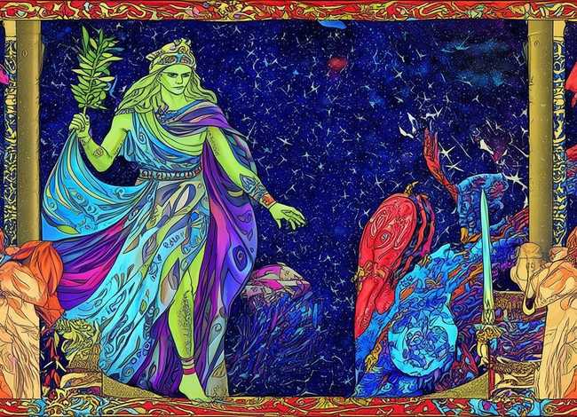 世界神话故事插图；世界神话故事插图怎么画