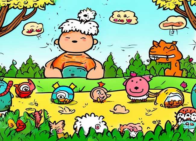 儿童插画故事书带拼音，故事书插画简笔画