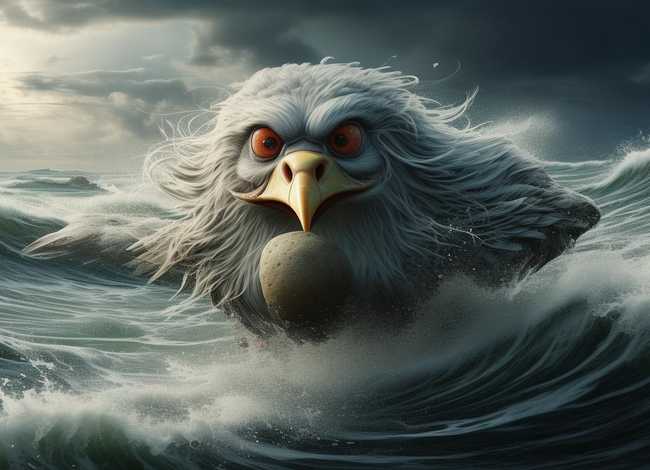 神话故事精卫填海连环画10幅图片；神话故事精卫填海连环画10幅图片大全