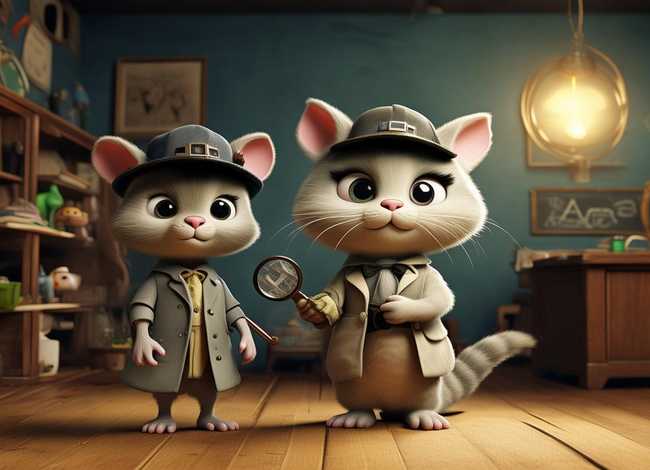 儿童睡前故事猫鼠侦探 - 猫鼠侦探动画片全集