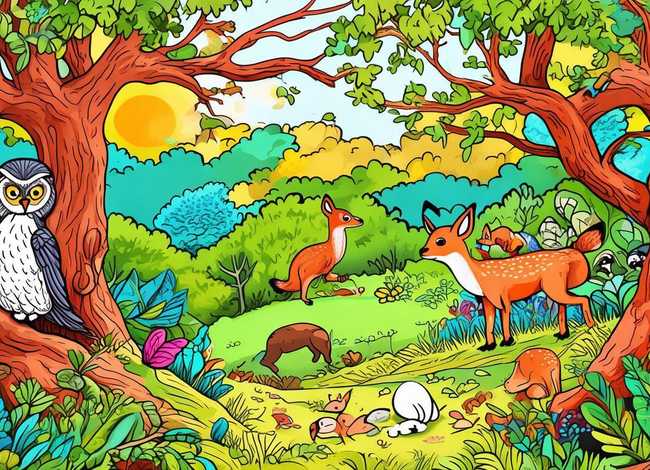 动物故事绘画作品、动物故事绘画作品图片