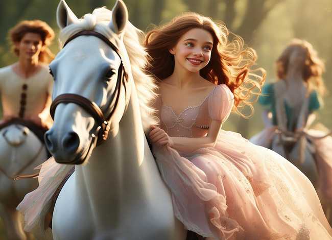 白马公主儿童故事（公主白马王子的故事）