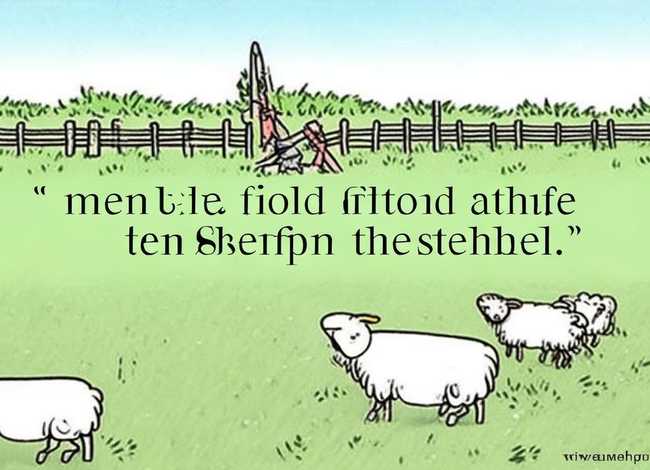 成语故事亡羊补牢简笔画，成语故事亡羊补牢画画