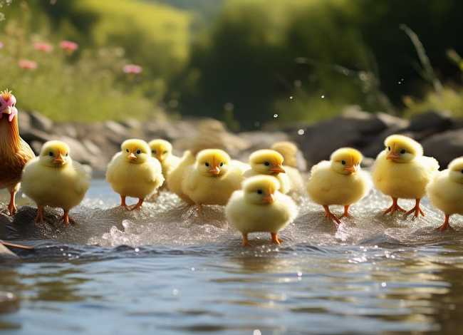 小鸡过河故事（小鸡过河故事讲解）